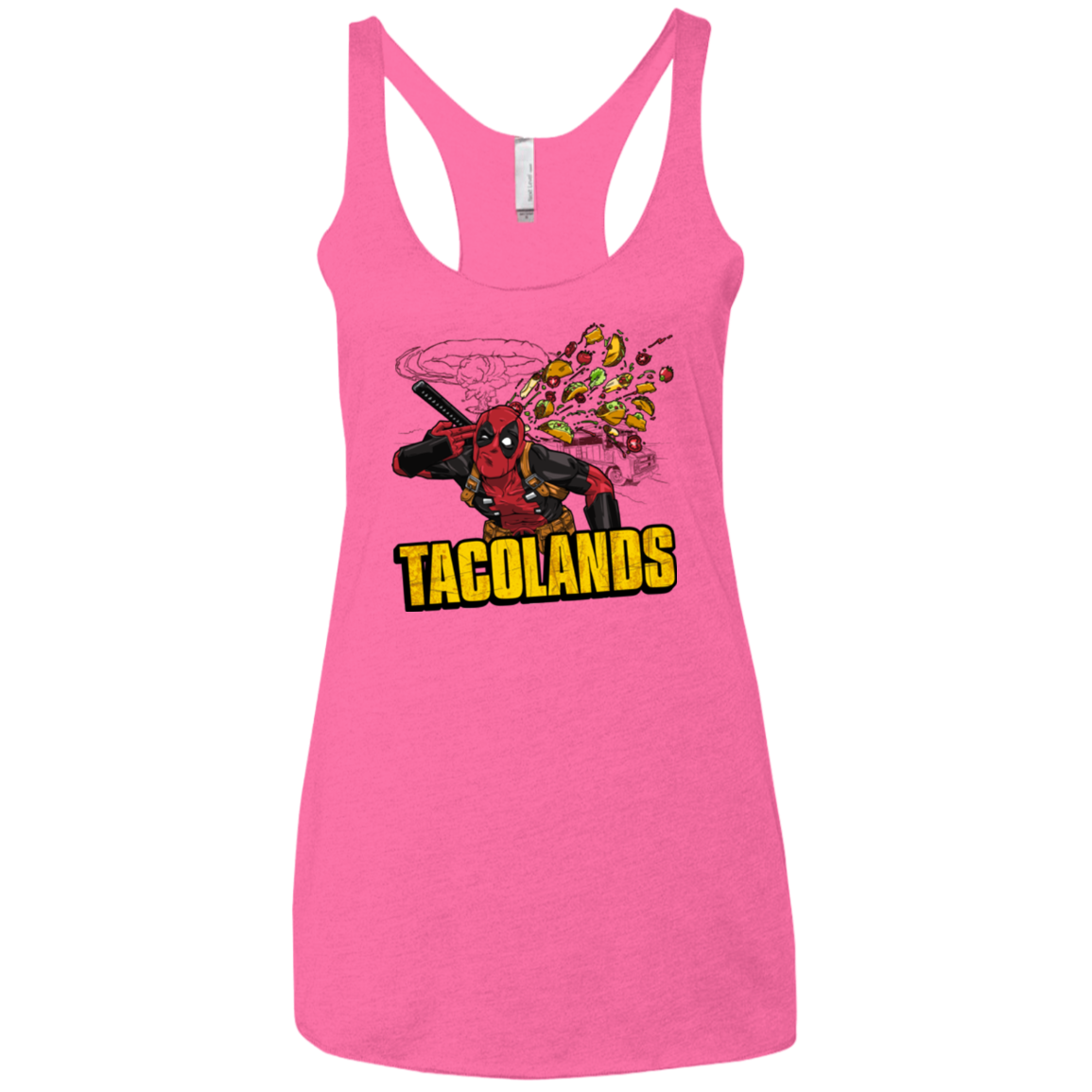 Tacolands Women's Triblend Racerback Tank