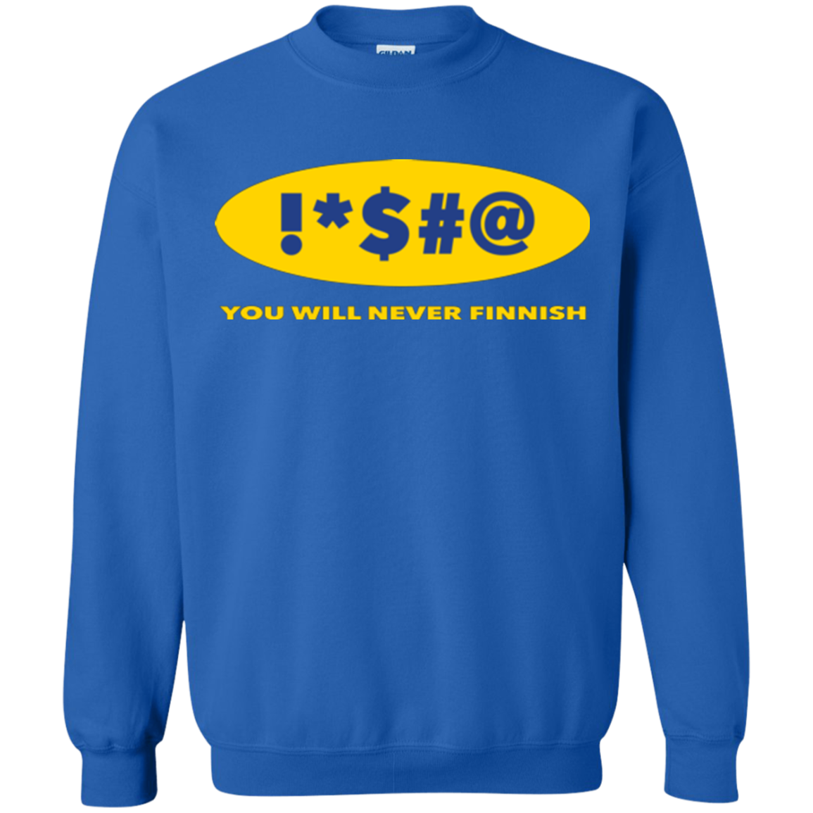 Swearing Never Finnish Crewneck Sweatshirt