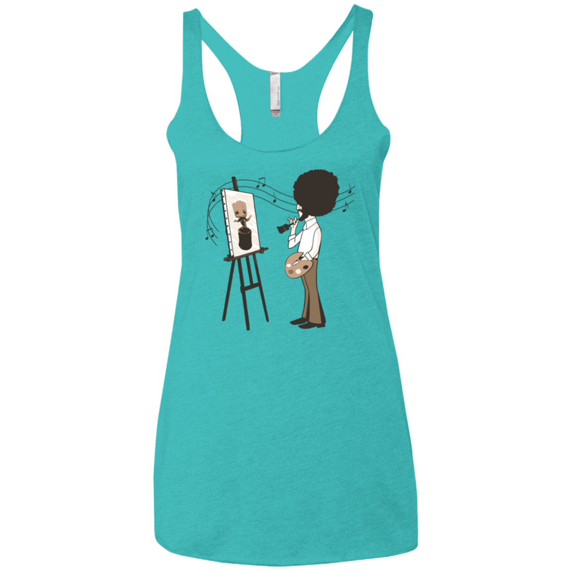 Happy Little Tree Women's Triblend Racerback Tank