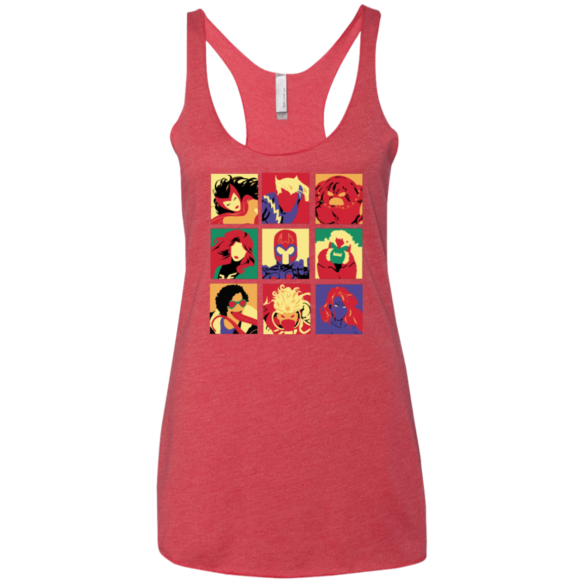X villains pop Women's Triblend Racerback Tank