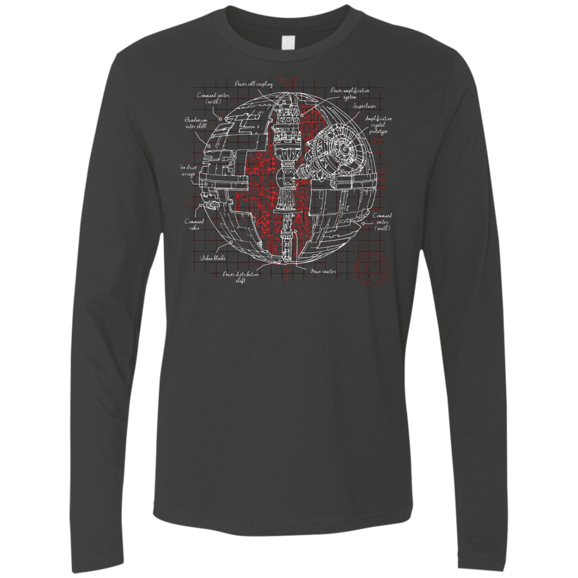 Death Star Plan Men's Premium Long Sleeve