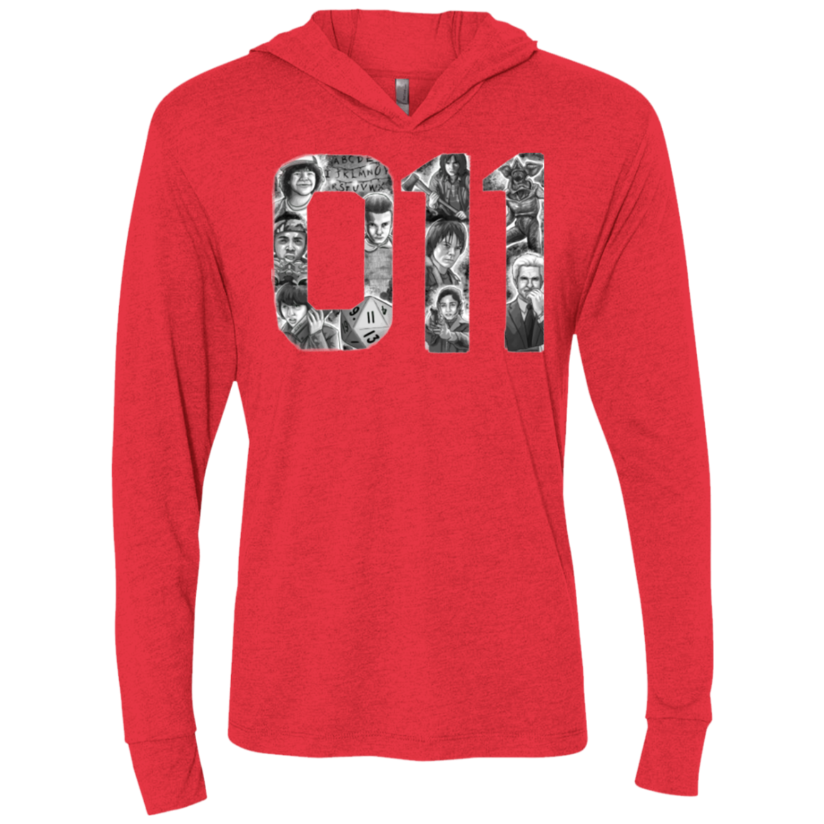 Eleven Triblend Long Sleeve Hoodie Tee