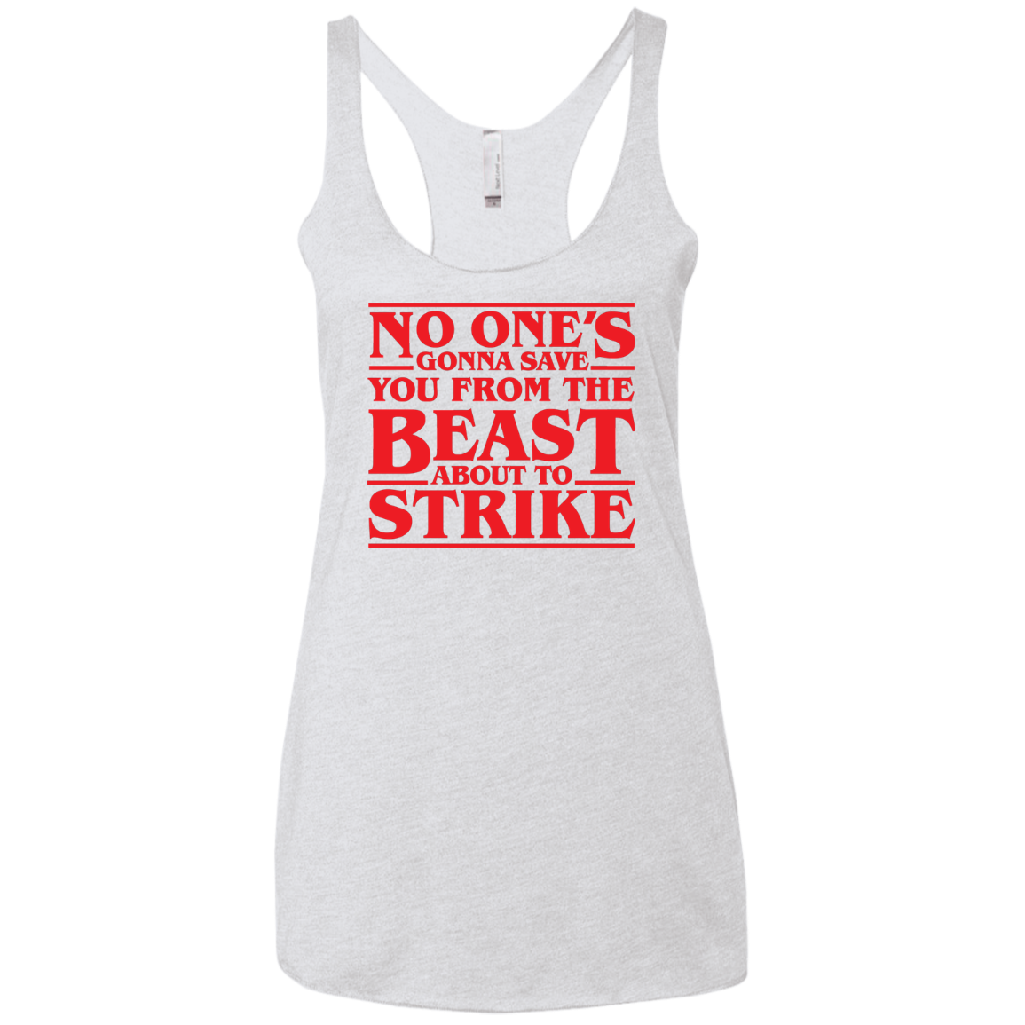 The Beast Women's Triblend Racerback Tank