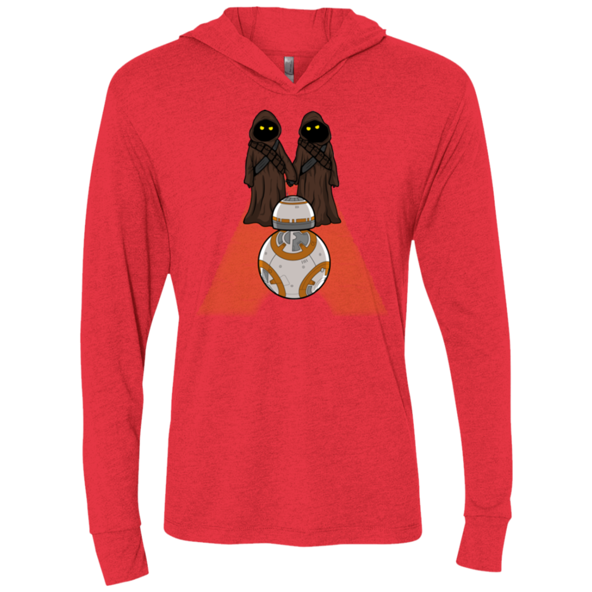 Utini Shining Triblend Long Sleeve Hoodie Tee