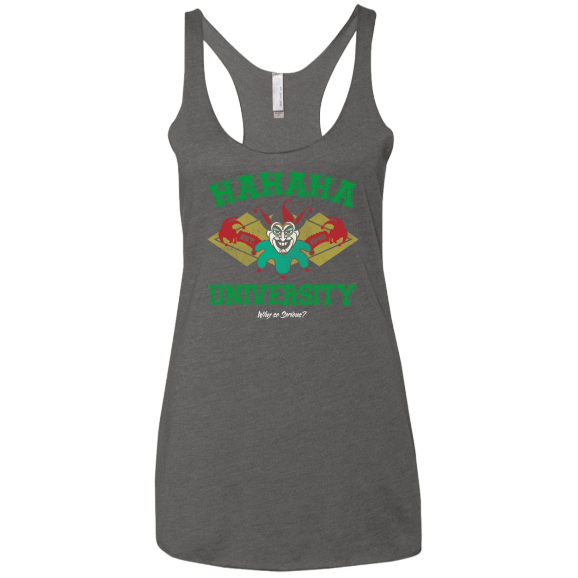Hahaha University Women's Triblend Racerback Tank