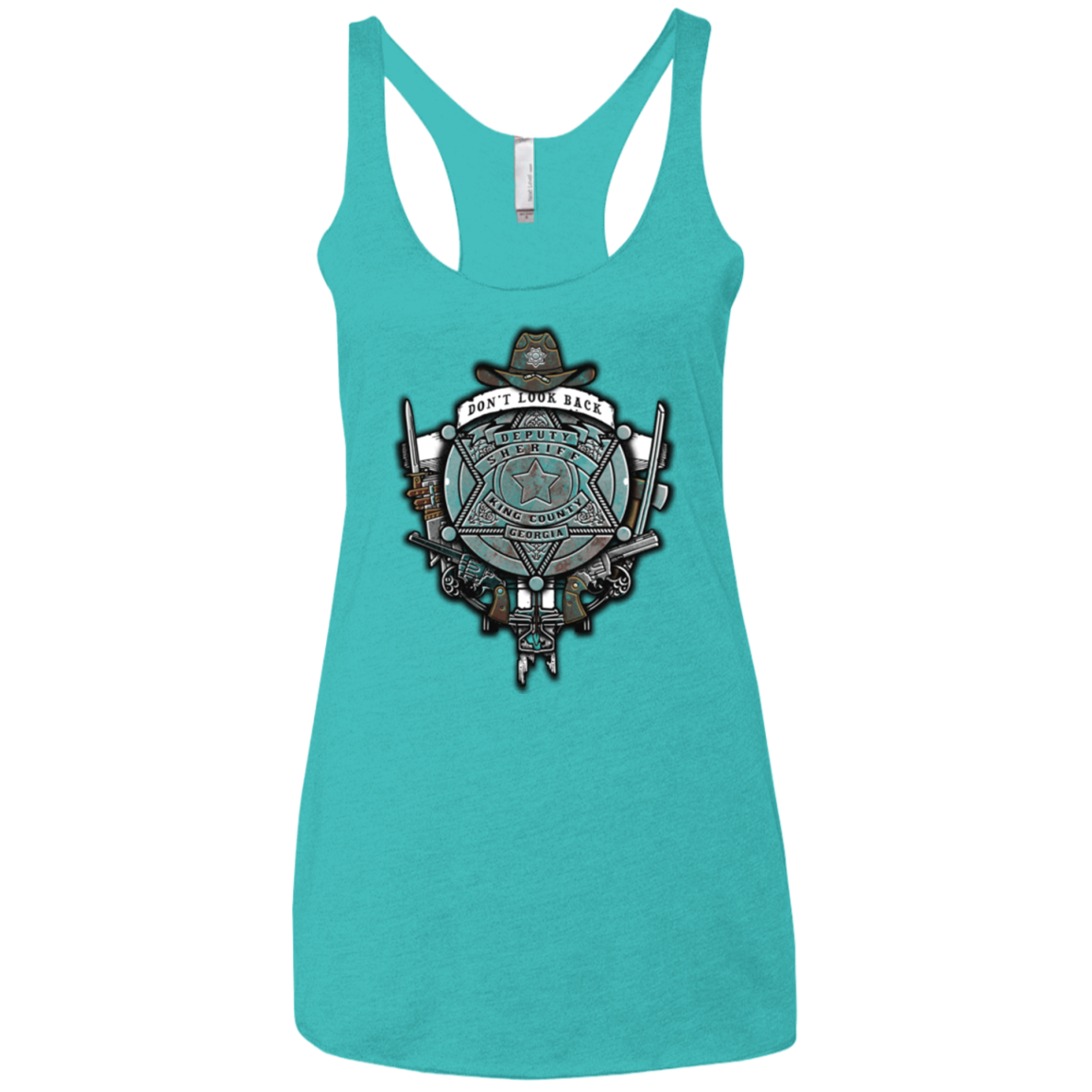 The Walking Crest Women's Triblend Racerback Tank
