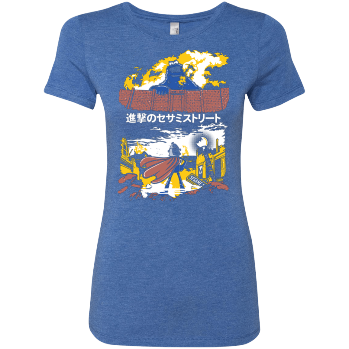 Attack on Sesame Street Women's Triblend T-Shirt