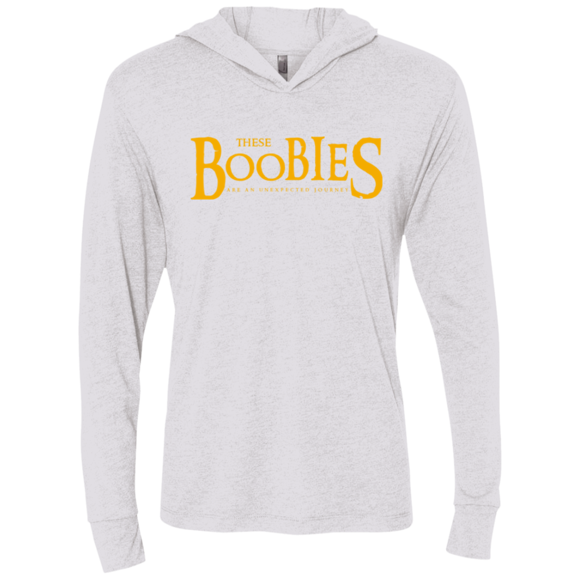 These boobies Triblend Long Sleeve Hoodie Tee