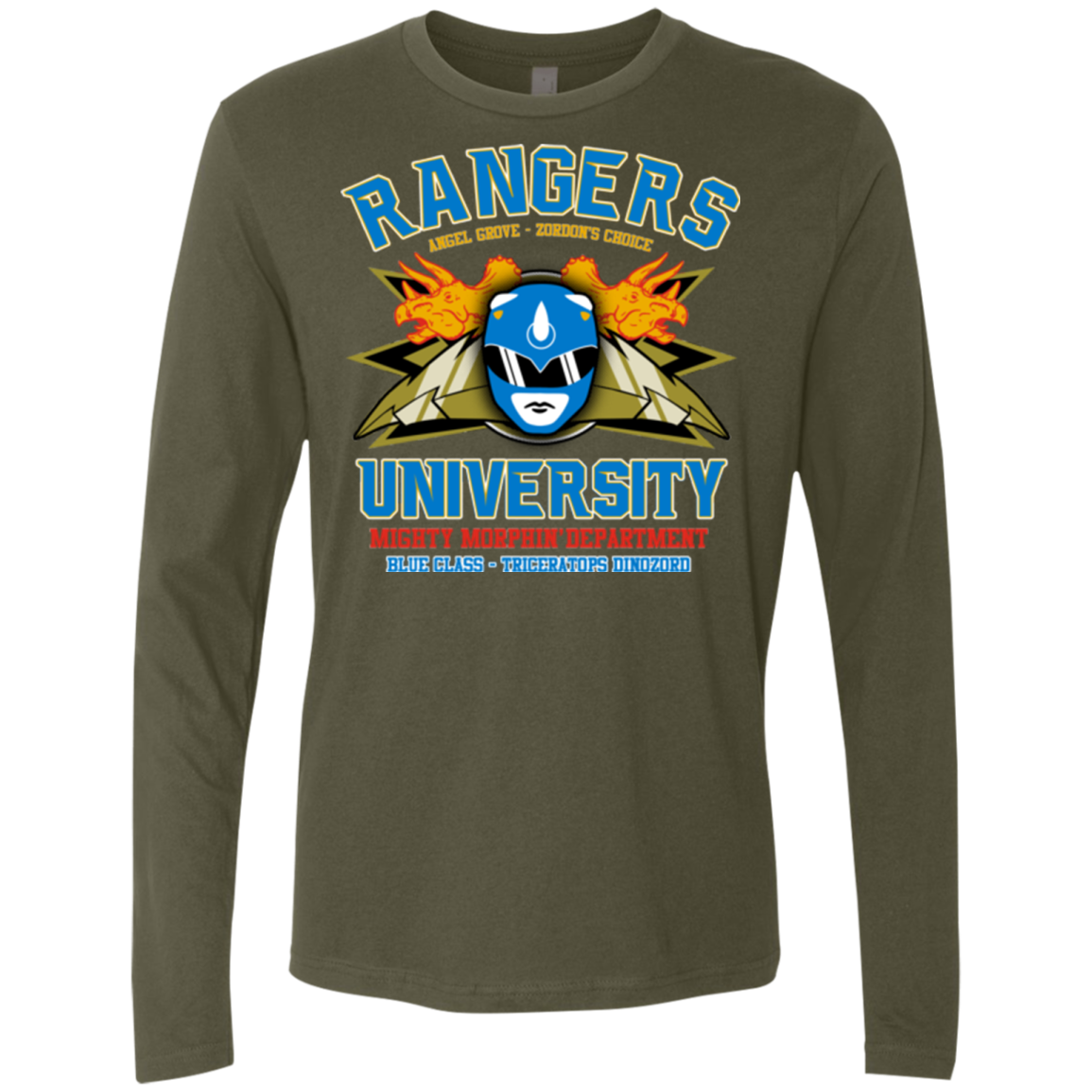 Rangers U Blue Ranger Men's Premium Long Sleeve