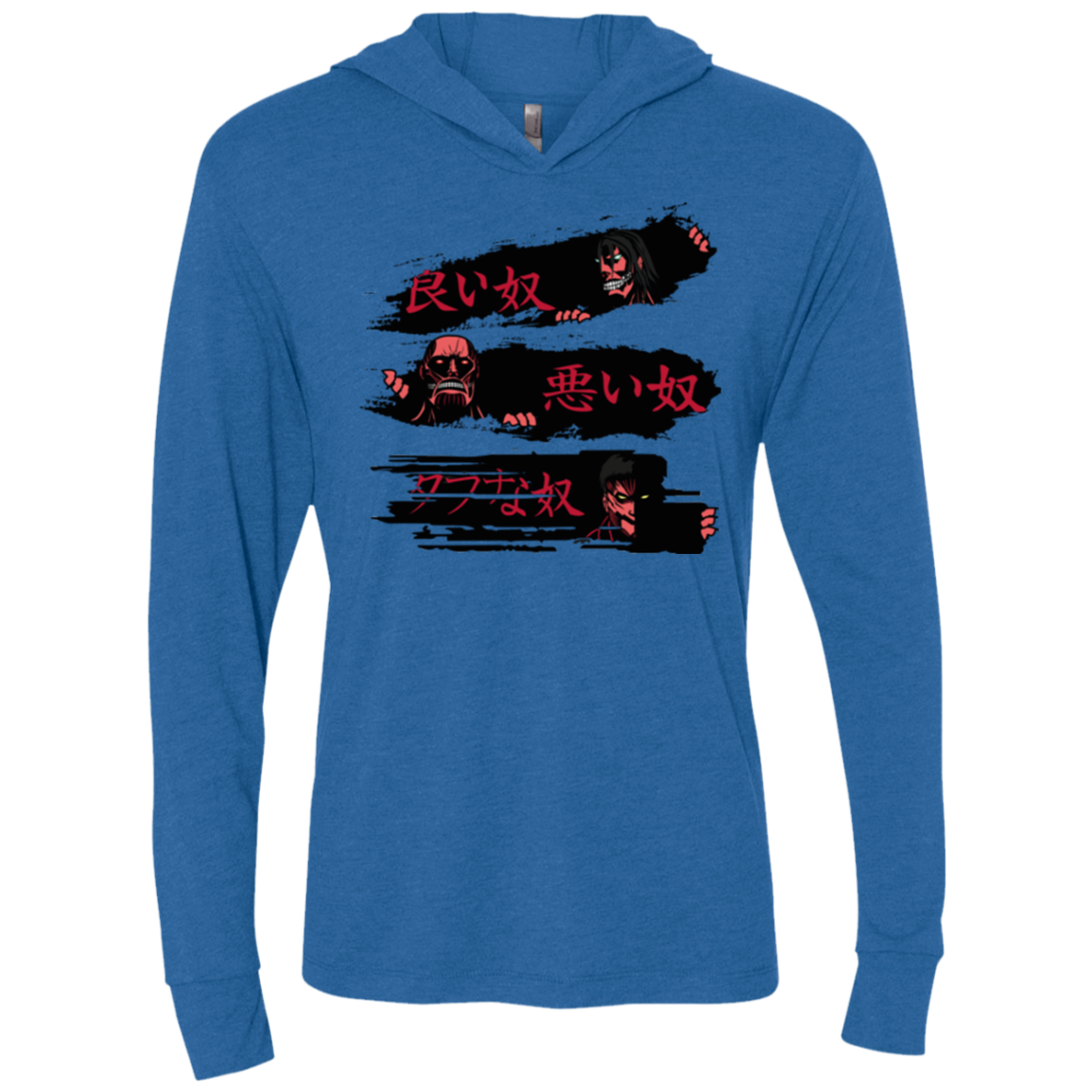 The Good The Bad And The Tough Triblend Long Sleeve Hoodie Tee