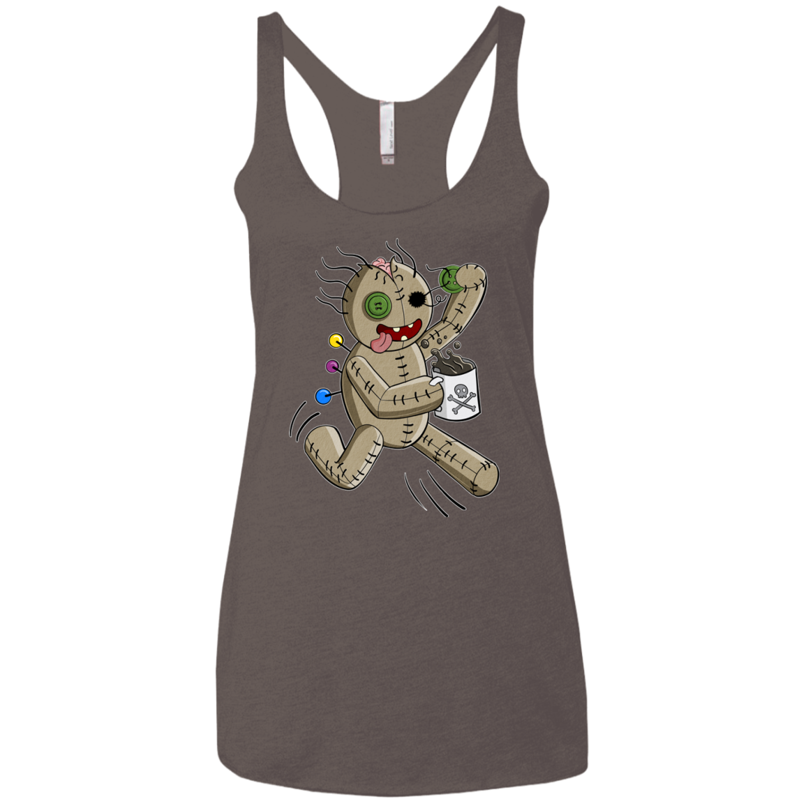 Voodoo Coffee Runner Women's Triblend Racerback Tank