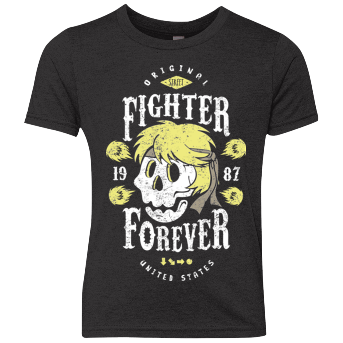 Fighter Forever Ken Youth Triblend T-Shirt