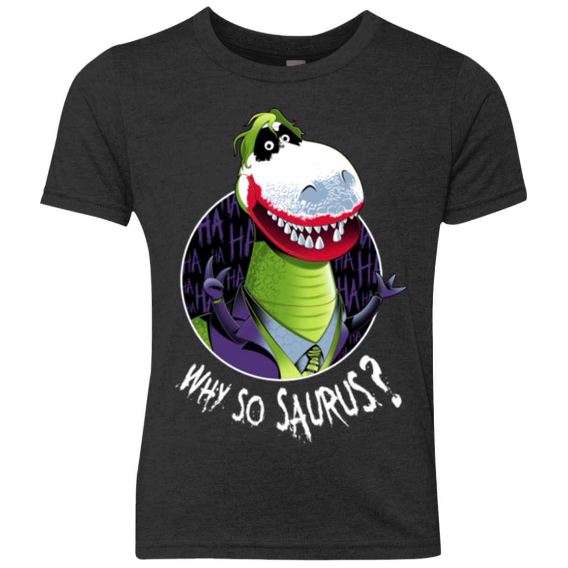 Why So Saurus Youth Triblend T-Shirt