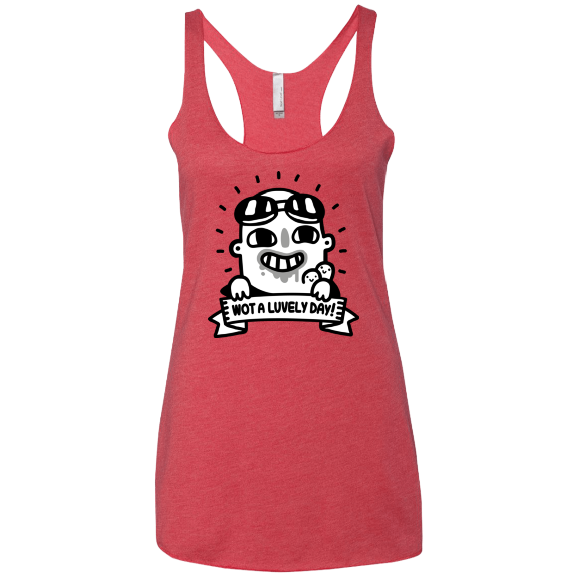 Wot A Luvely Day Women's Triblend Racerback Tank