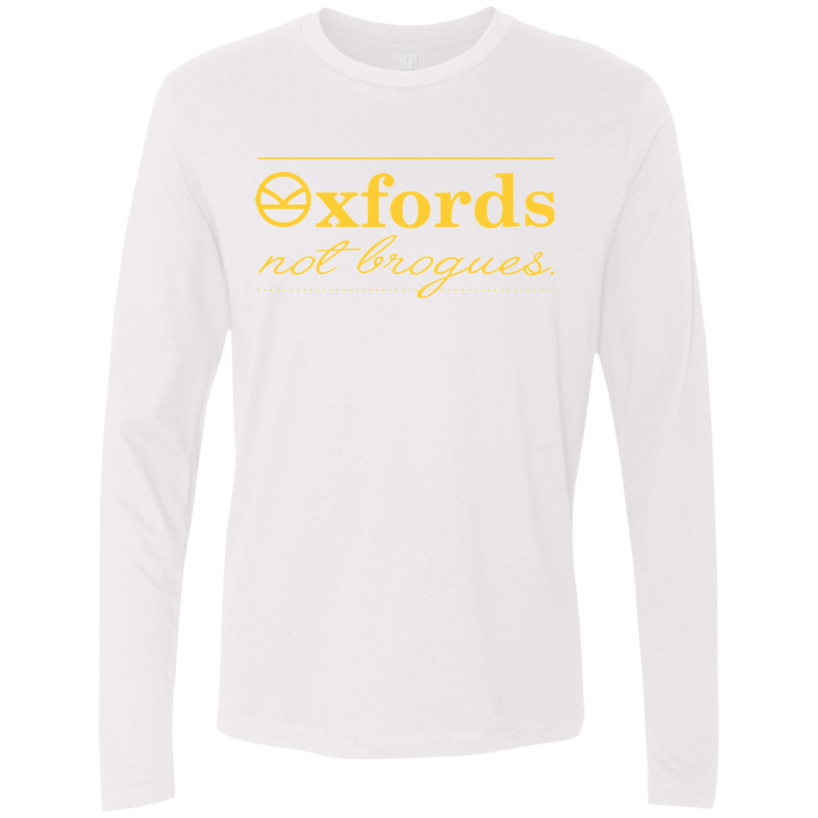 Oxfords Not Brogues Men's Premium Long Sleeve