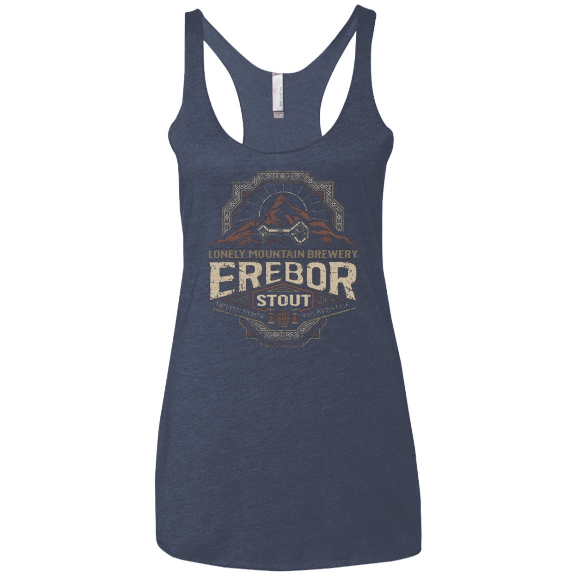 Erebor Stout Women's Triblend Racerback Tank