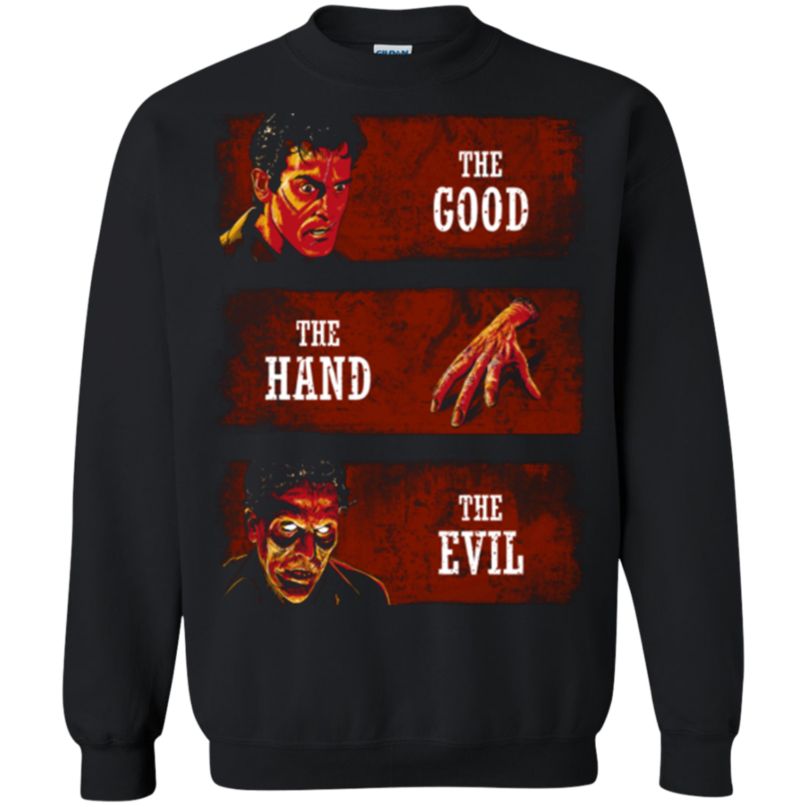 The Good the Hand and the Evil Crewneck Sweatshirt