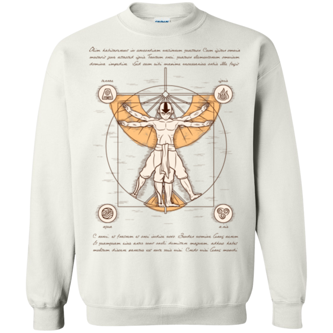 Vitruvian Aang (1) Crewneck Sweatshirt
