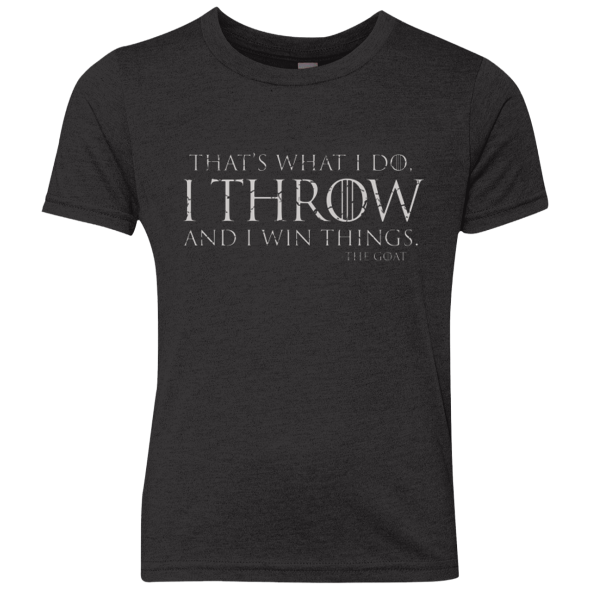 I Throw Youth Triblend T-Shirt
