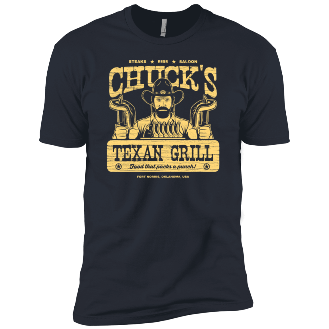 Chucks Texan Grill Men's Premium T-Shirt