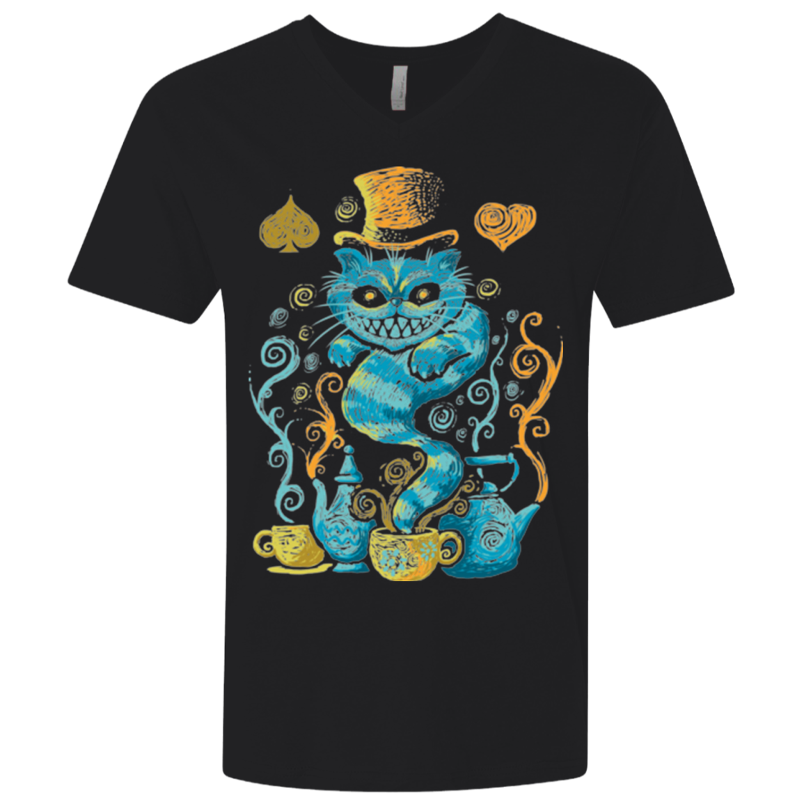 WONDERLAND IMPRESSIONS Men's Premium V-Neck