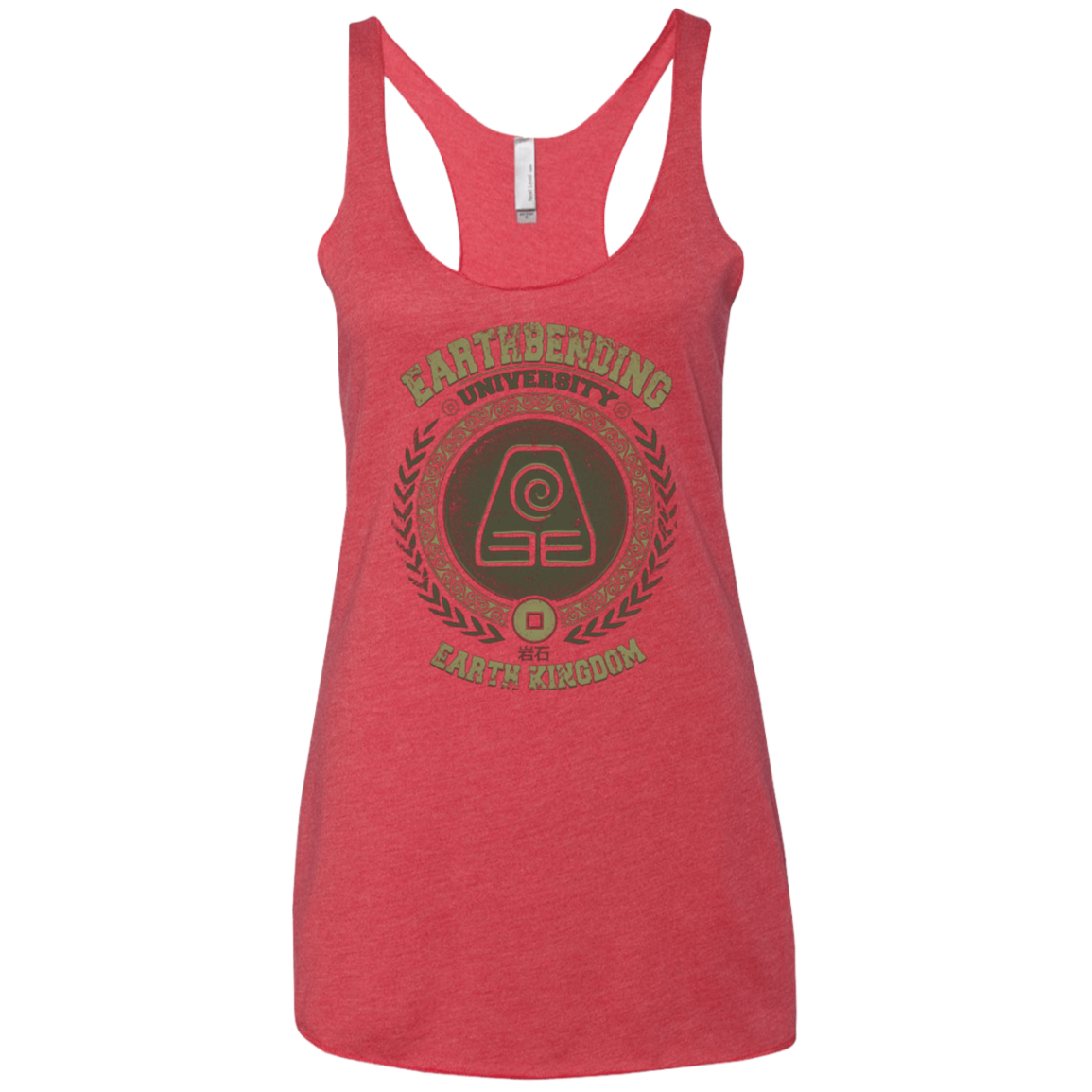 Earthbending university Women's Triblend Racerback Tank