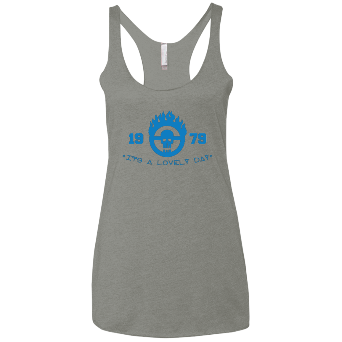 War Boy Lovely Day Women's Triblend Racerback Tank