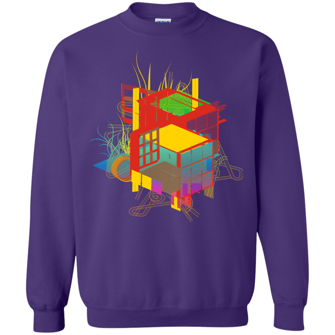 Rubik's Building Crewneck Sweatshirt