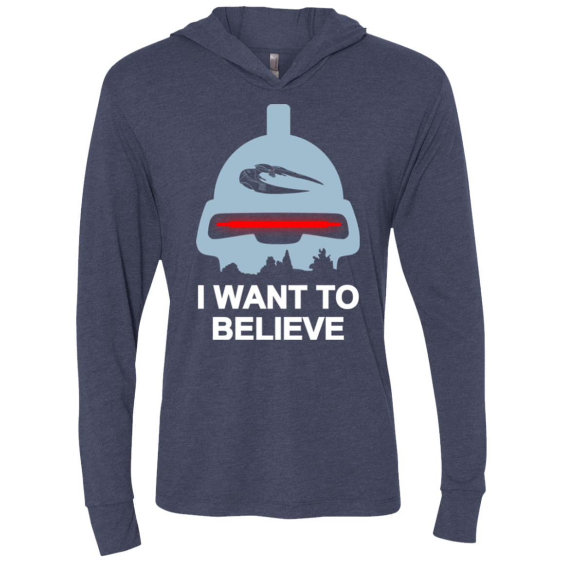 Believe in toasters Triblend Long Sleeve Hoodie Tee