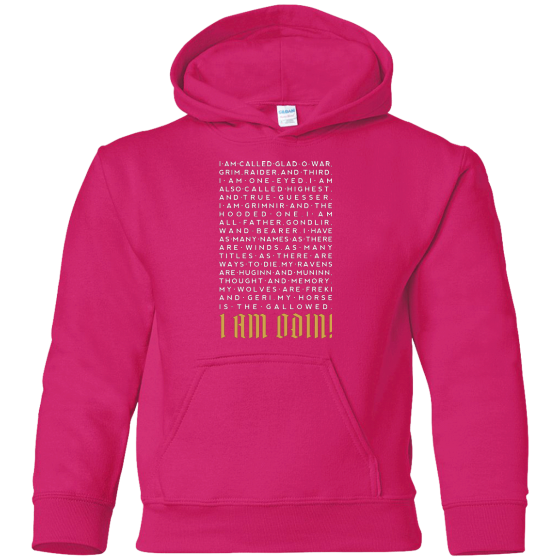I am Odin Youth Hoodie