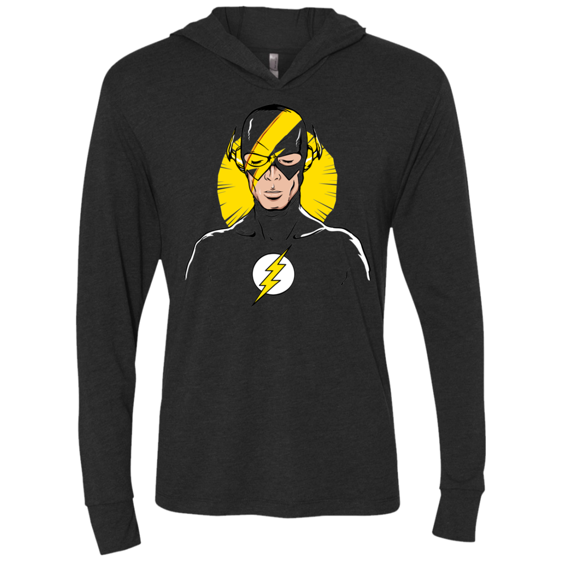 The Crimson Sane Triblend Long Sleeve Hoodie Tee