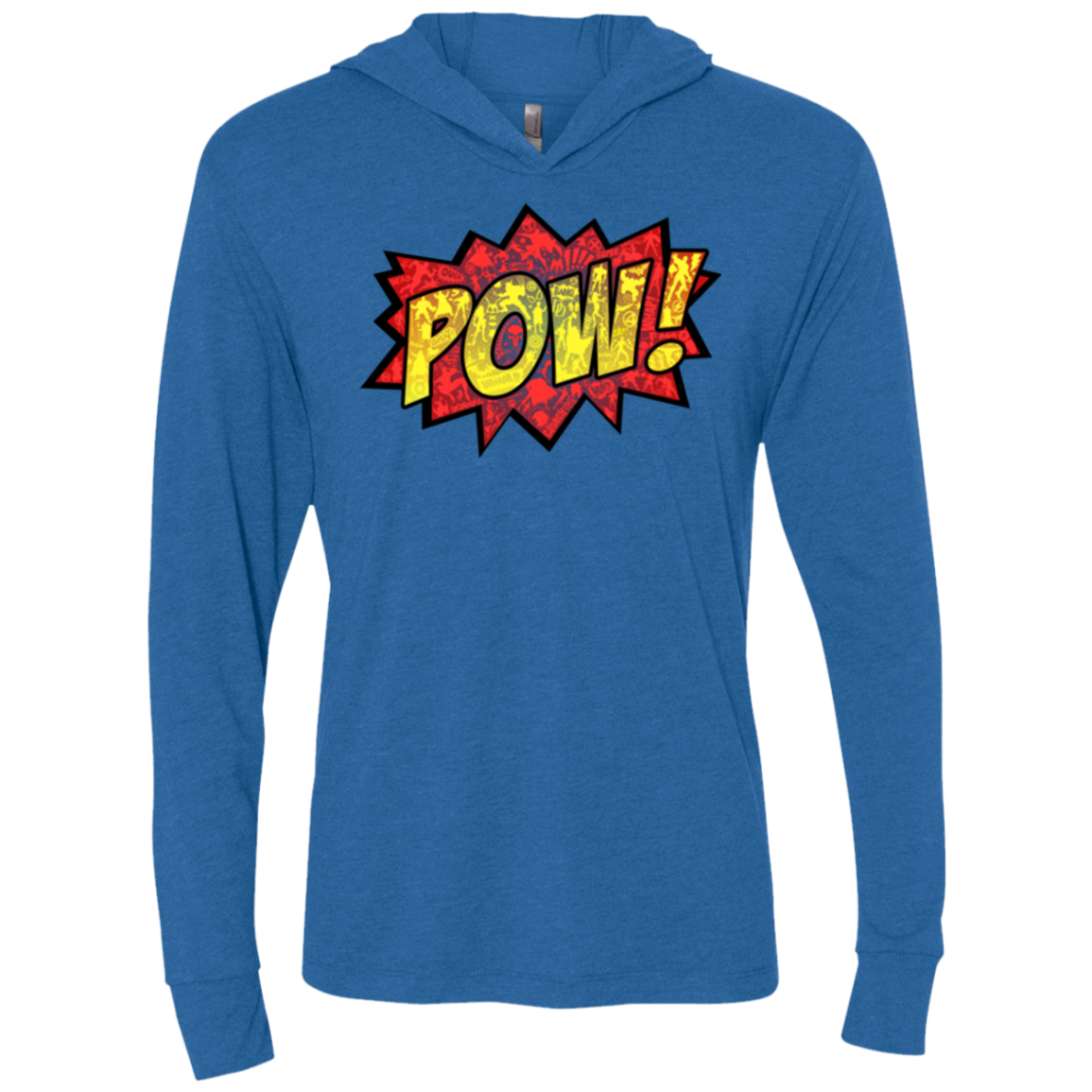 pow Triblend Long Sleeve Hoodie Tee