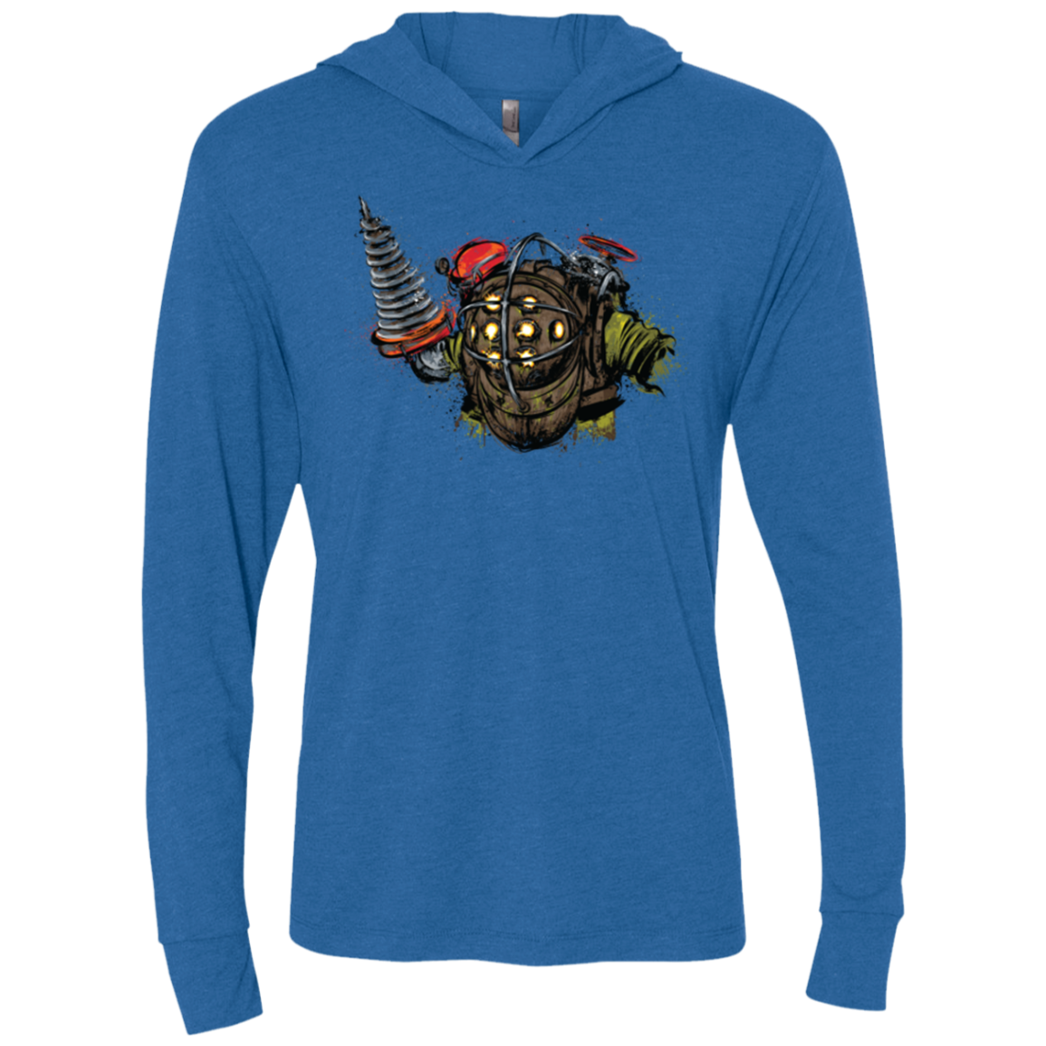 Big Daddy Triblend Long Sleeve Hoodie Tee