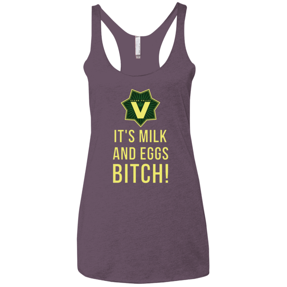 Milk and Eggs Women's Triblend Racerback Tank