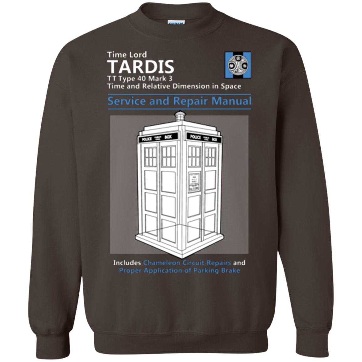 TARDIS SERVICE AND REPAIR MANUAL Crewneck Sweatshirt