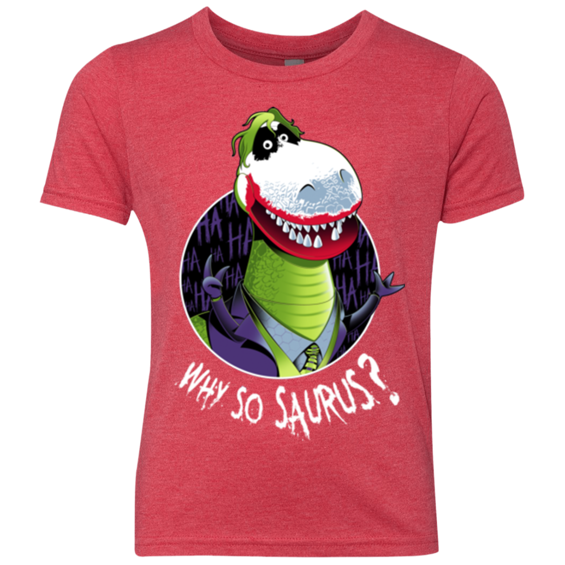 Why So Saurus Youth Triblend T-Shirt