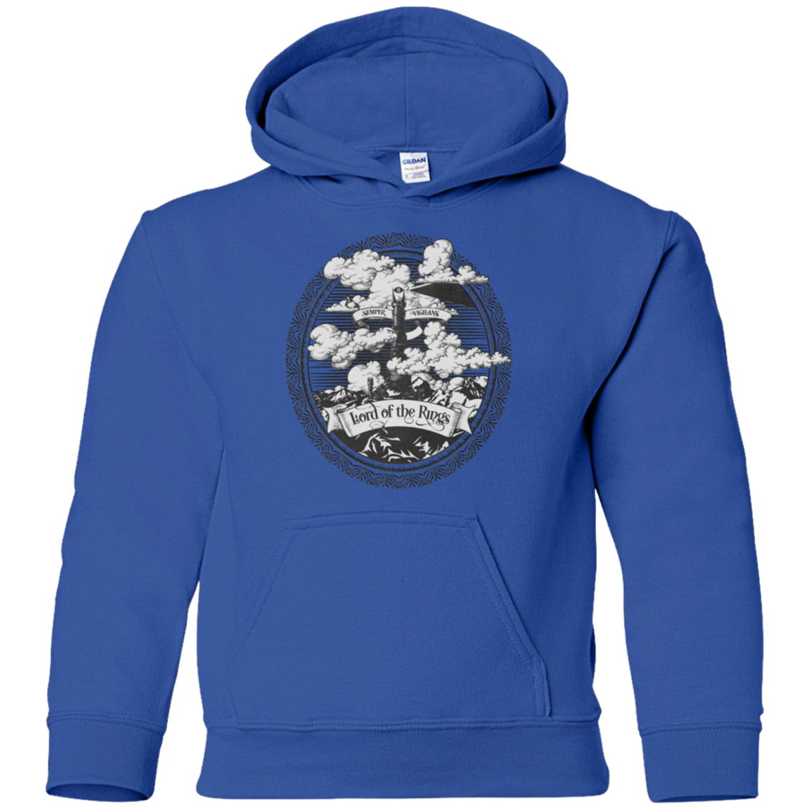 Vintage Mordor Tower Youth Hoodie