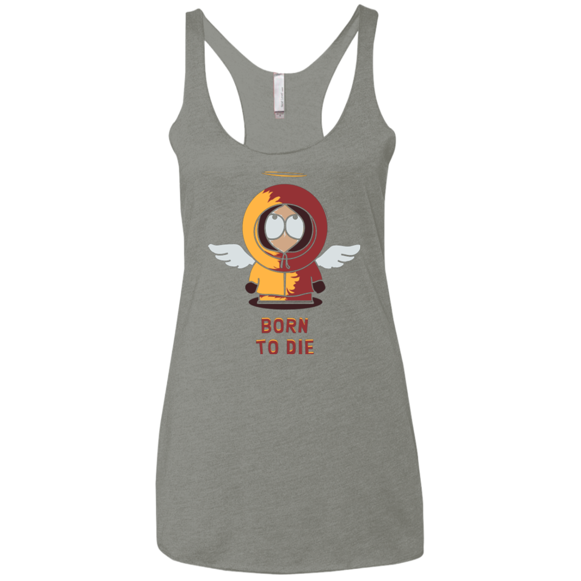 BORN TO DIE Women's Triblend Racerback Tank