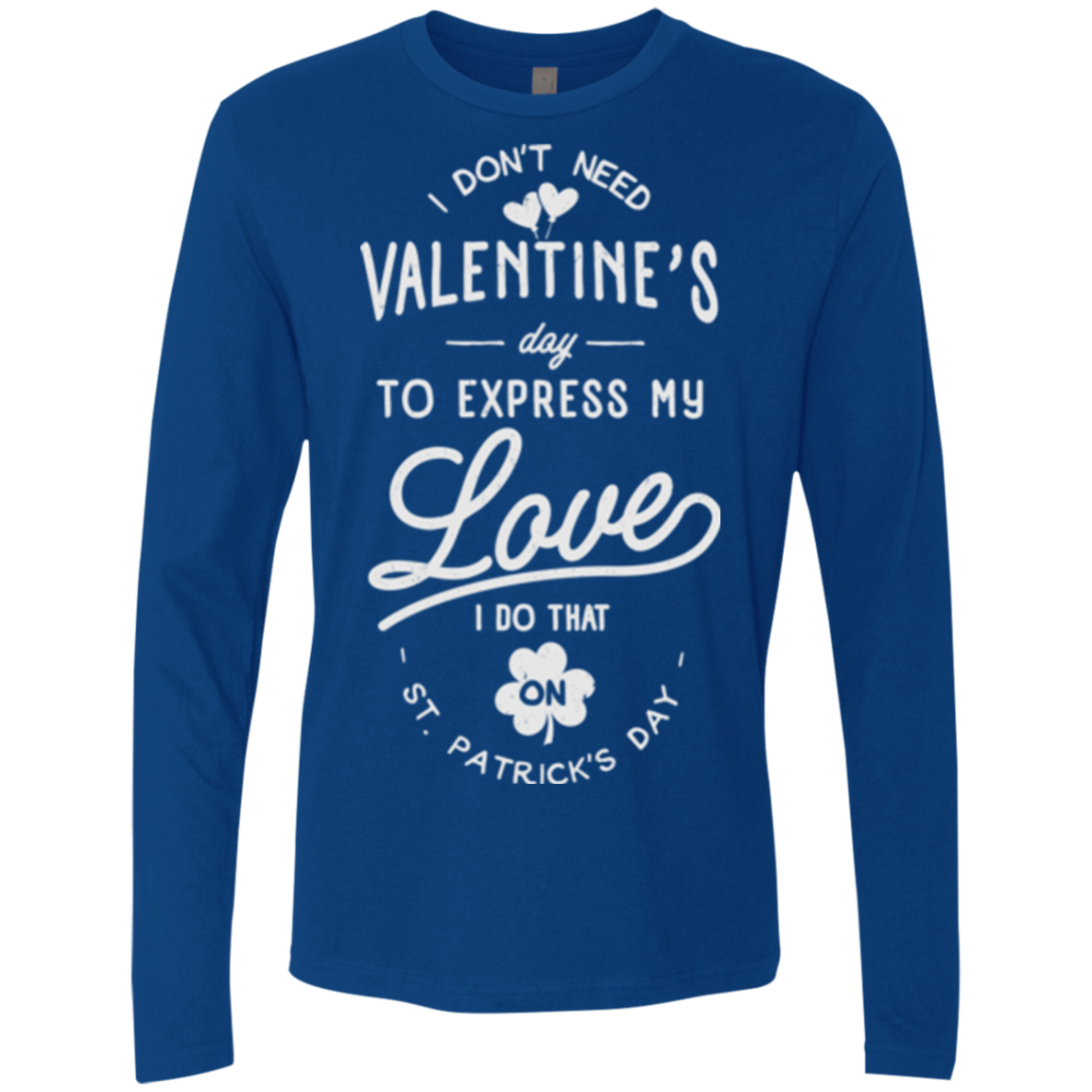 Valentine's Day Men's Premium Long Sleeve