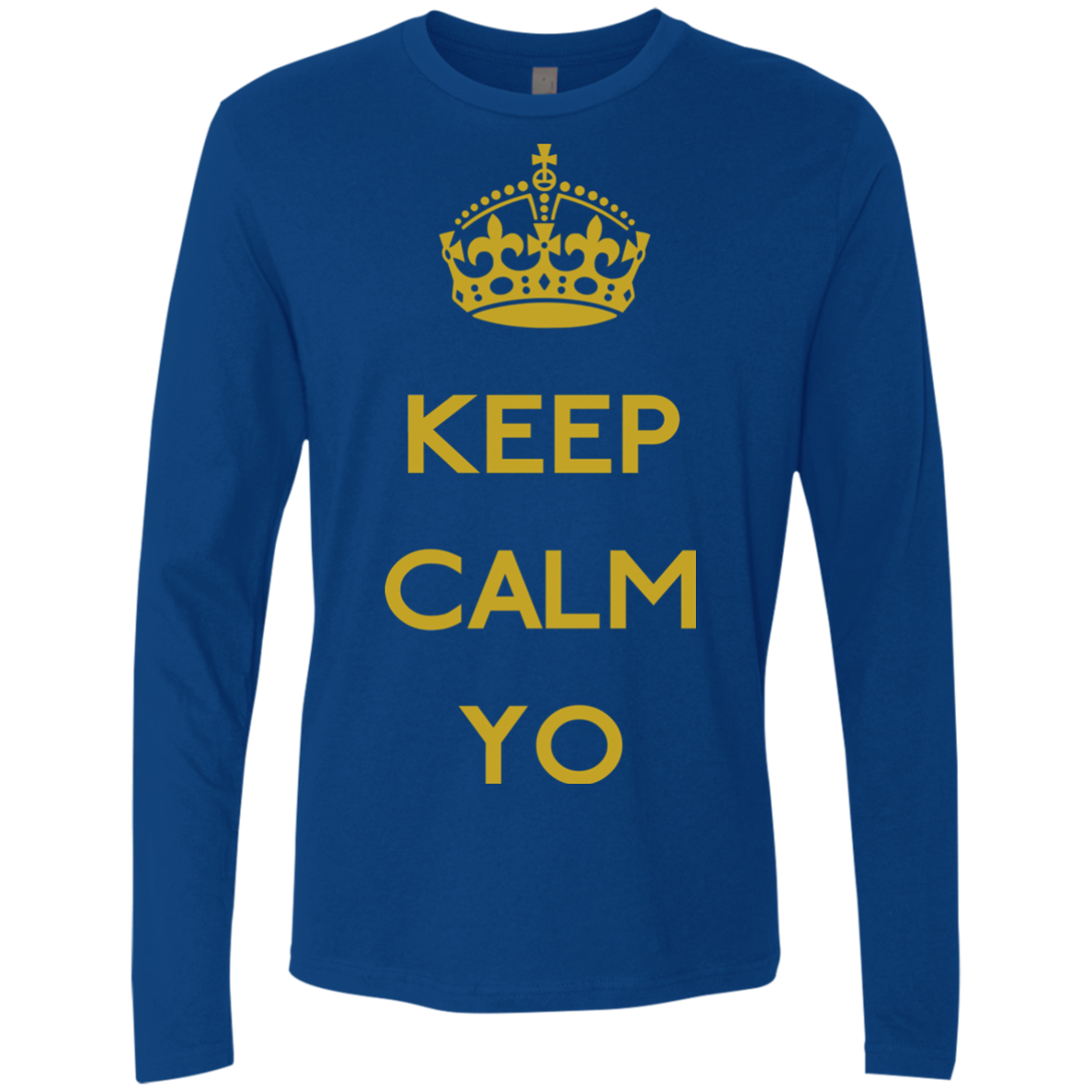 Keep Calm Yo Men's Premium Long Sleeve