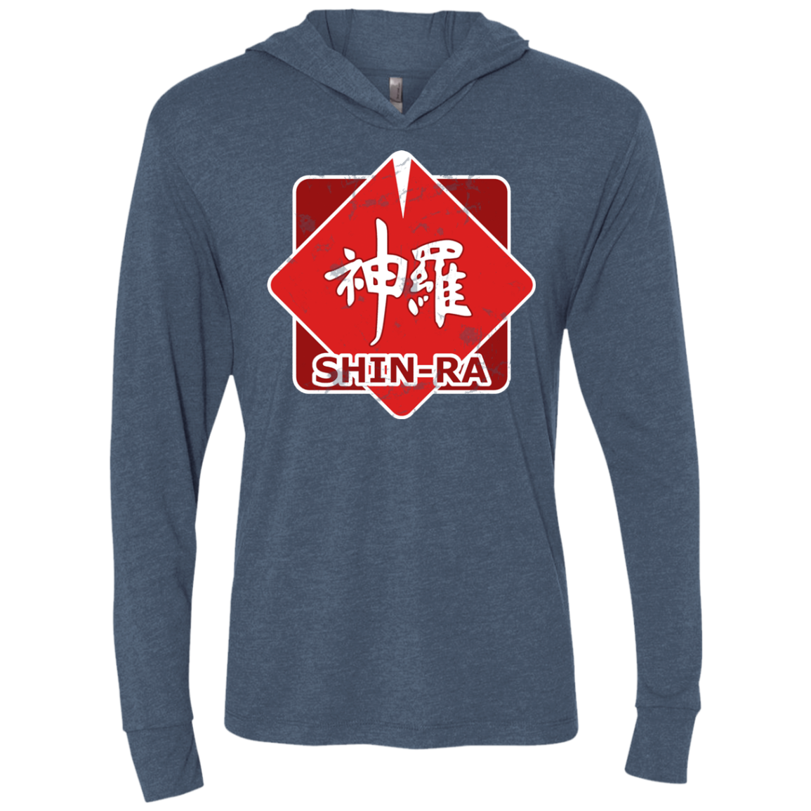 Shinra Logo Triblend Long Sleeve Hoodie Tee