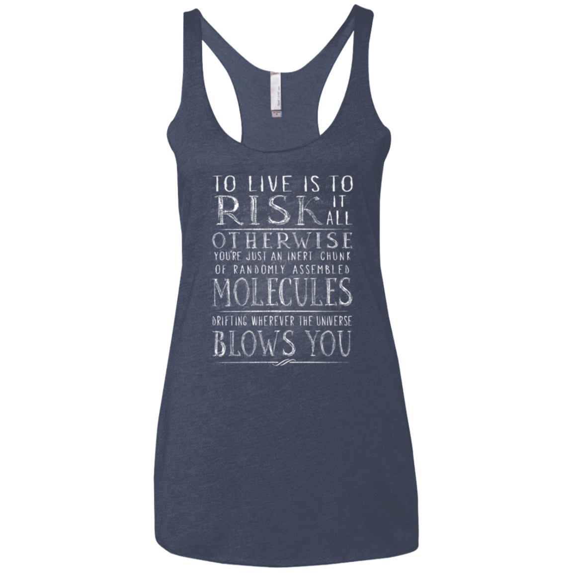 Universe Blows Women's Triblend Racerback Tank