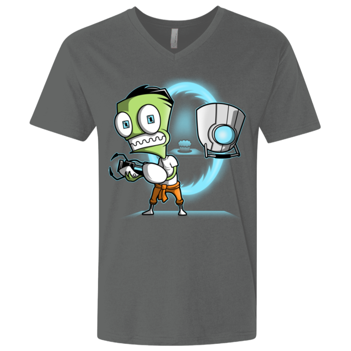 THE CUPCAKE IS A LIE Men's Premium V-Neck