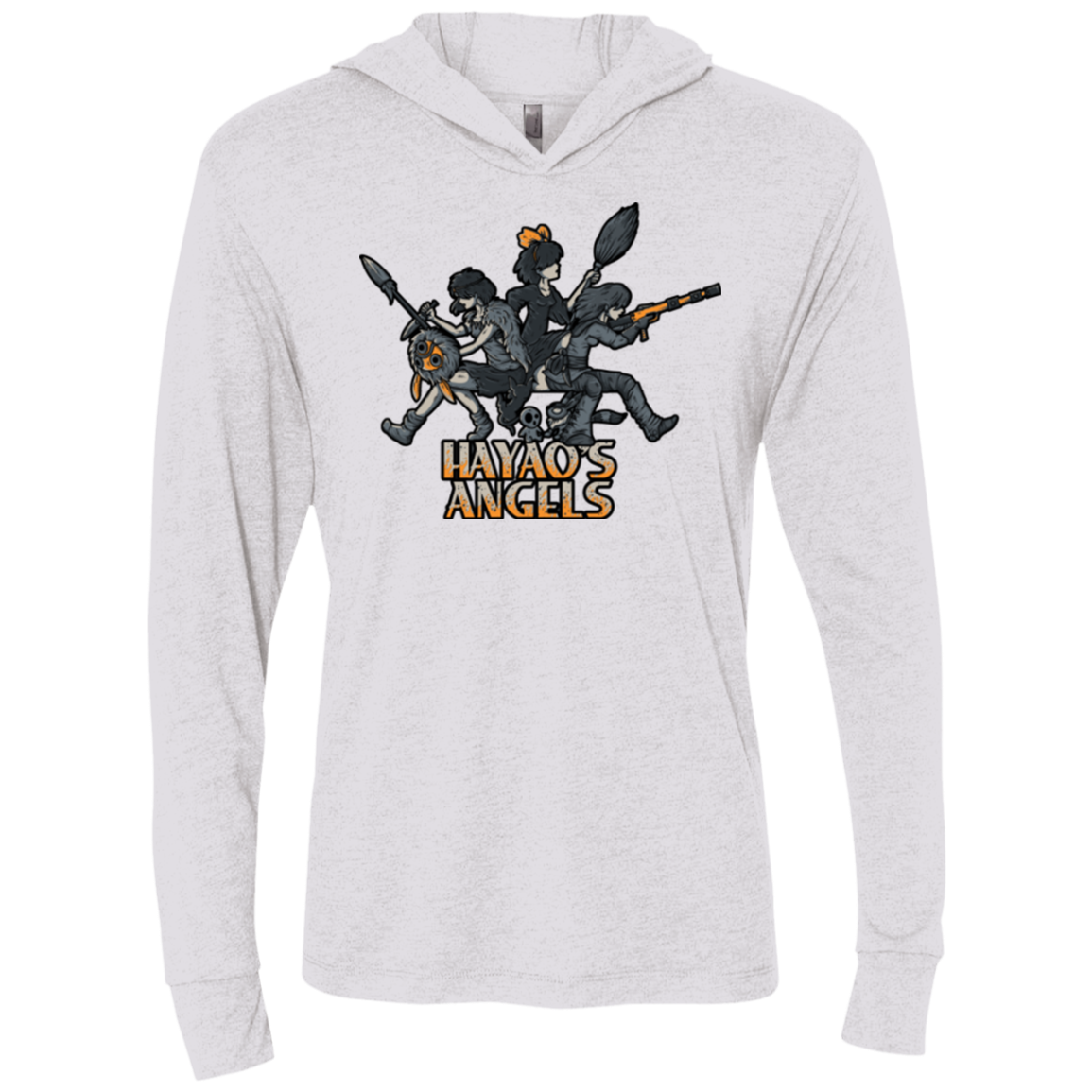 HAYAOS-ANGELS Triblend Long Sleeve Hoodie Tee