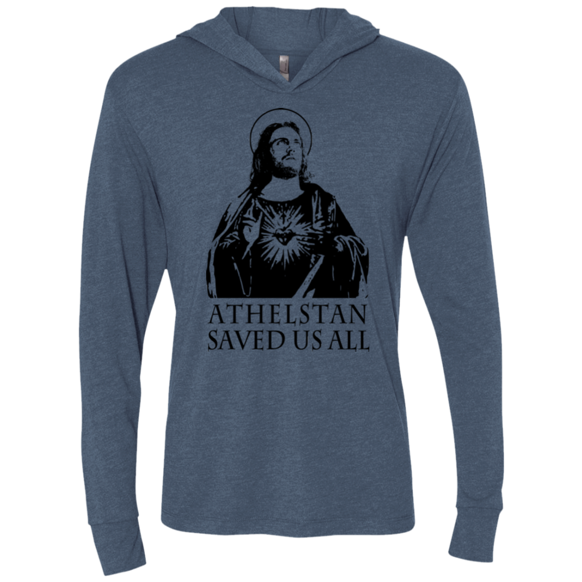 Athelstan saves Triblend Long Sleeve Hoodie Tee
