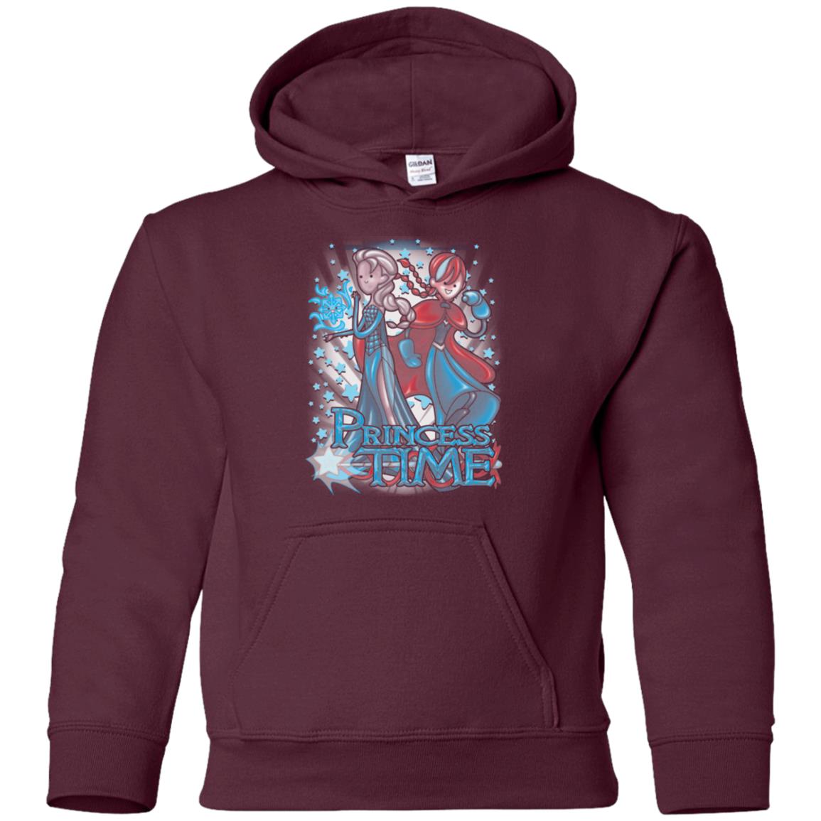 Princess Time Elsa Anna Youth Hoodie