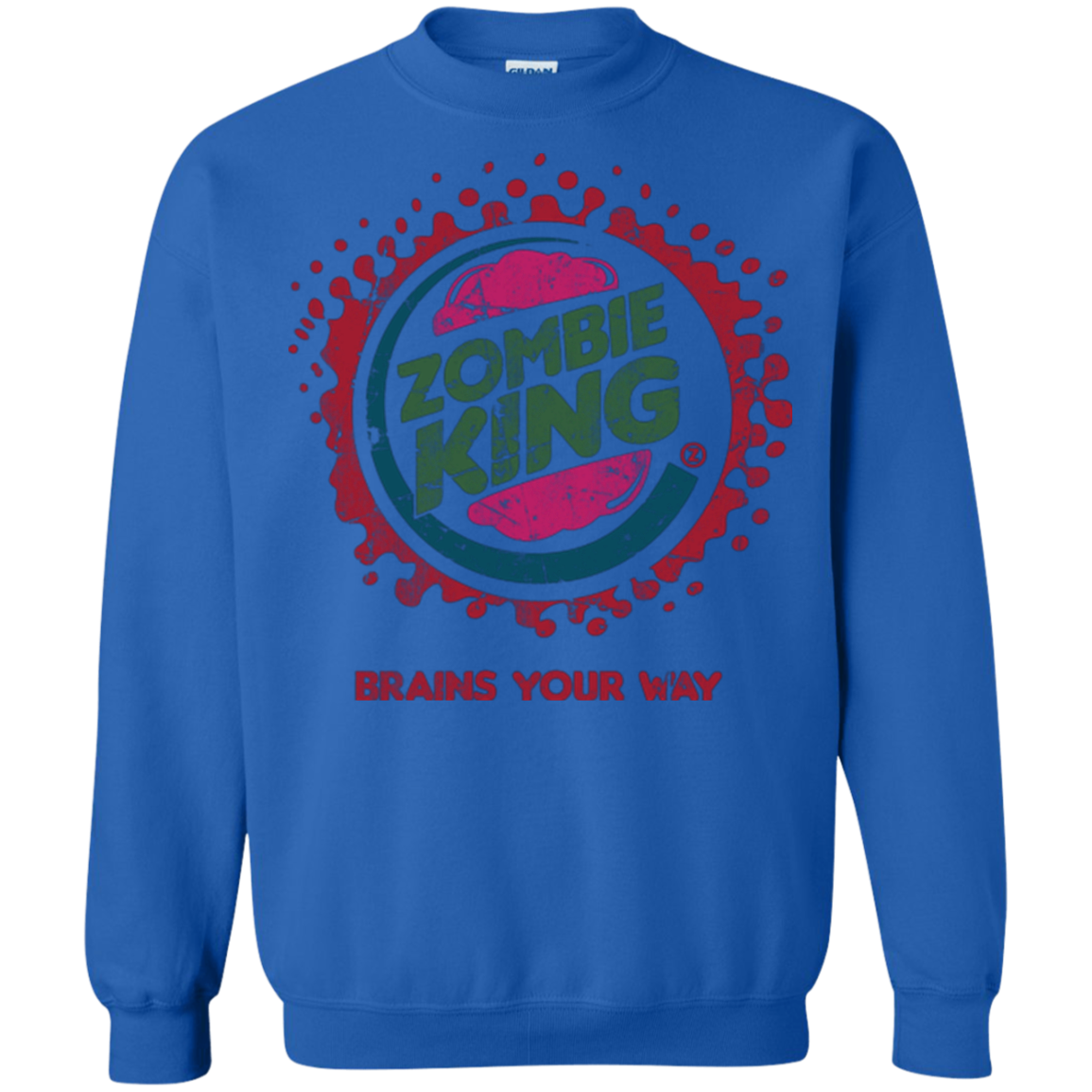 Zombie King Crewneck Sweatshirt