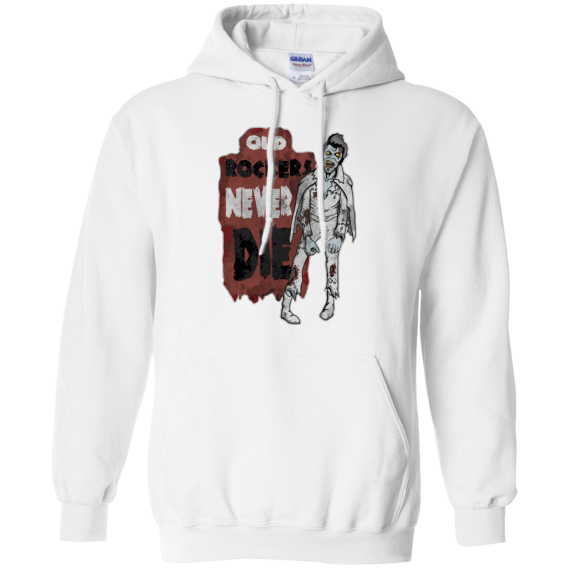 Old Rockers Never Die Pullover Hoodie