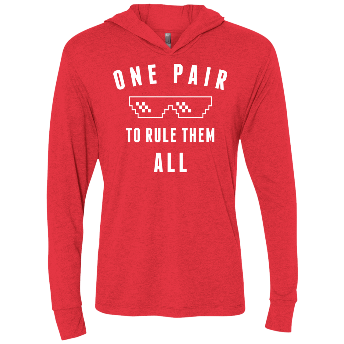 One pair Triblend Long Sleeve Hoodie Tee