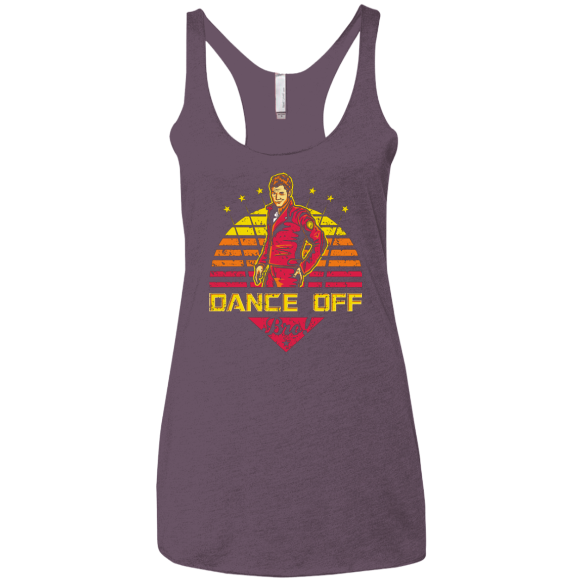 Dance Off Bro Women's Triblend Racerback Tank